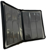 Generic Canvas 9-Pocket Zipper Binder - Black
