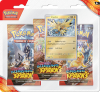 Pokémon TCG: [SV08] Scarlet & Violet - Surging Sparks 3-Blister Set (Zapdos)