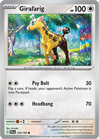 PTCG-SV02 154/193 C Girafarig