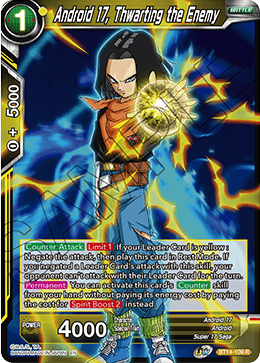 DBSCG-BT14-109 R Android 17, Thwarting the Enemy