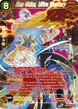 DBSCG-BT16-005 SPR Son Goku, Ultra Mastery