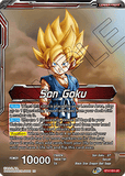 DBSCG-BT17-001 UC Son Goku // Son Goku, Pan, & Trunks, Space Adventurers