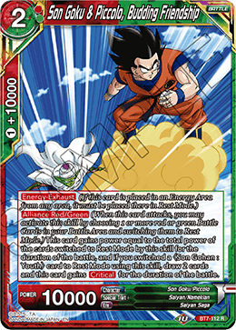 DBSCG-BT7-112 R Son Goku & Piccolo, Budding Friendship