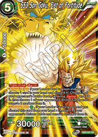 DBSCG-DB3-052 SR SS3 Son Goku, Fist of Fortitude