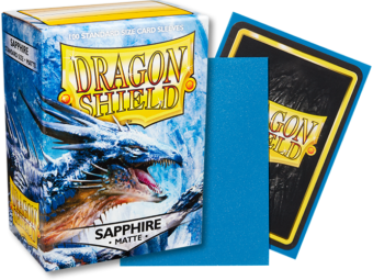 Dragon Shield - Sapphire 'Roiin & Royenna' Matte Card Sleeves