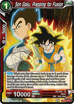 BT6-005 C Son Goku, Prepping for Fusion