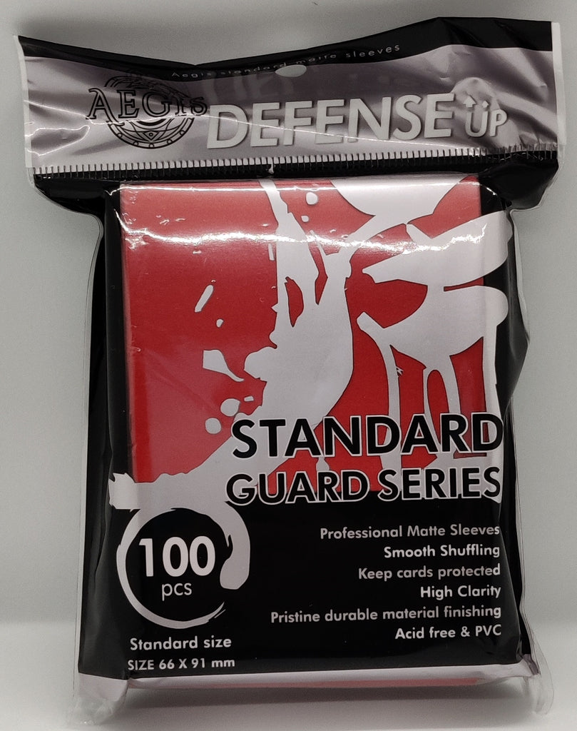 Aegis - Defense Up Standard Guard Series: Red Card Sleeves