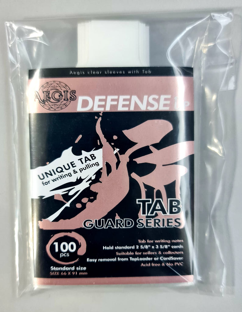 Aegis - Defense Up Standard Tab Guard Clear Card Sleeves
