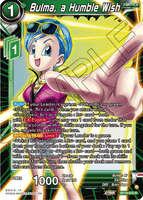 DBSCG-BT19-072 R Bulma, a Humble Wish