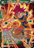 DBSCG-BT19-077 UC SSG Son Goku, Crimson Impact