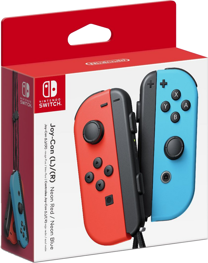 Nintendo Switch Joy-Cons - Neon Red & Blue