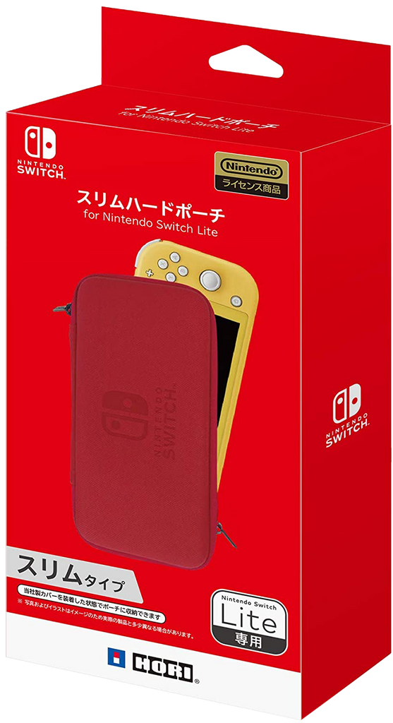 Nintendo Switch Lite - HORI Slim Hard Pouch Red