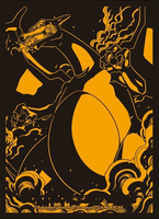Pokémon TCG - Charizard Gigantamax (Black) Card Sleeves