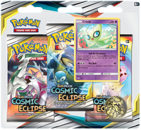 Pokémon TCG: Sun & Moon - Cosmic Eclipse 3-Blister Set (Celebi)