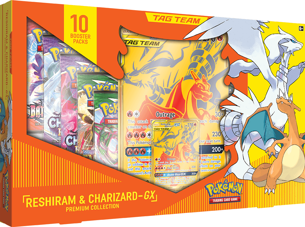 Pokémon TCG: Reshiram & Charizard-GX Premium Collection Box