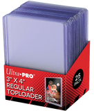 UltraPRO 25ct Clear Regular Toploader (3" X 4")